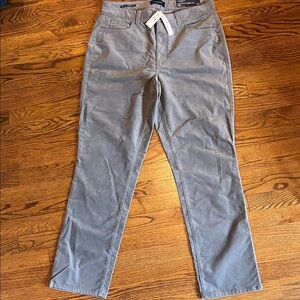 Talbots Womens straight leg Jeans/Chinos. Suede vibe fabric, NWT, 10